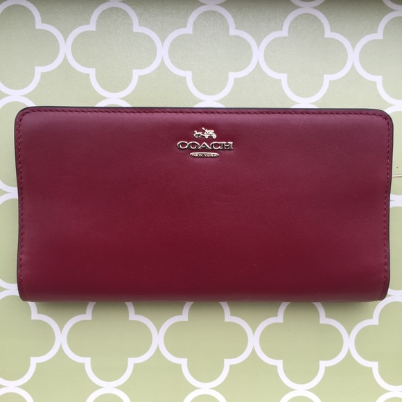 coach cherry wallet